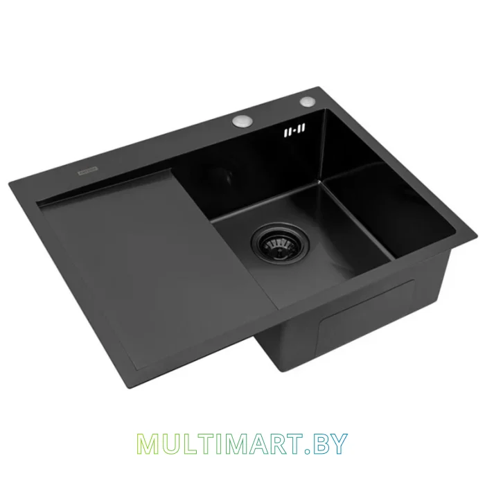 Кухонная мойка ARFEKA ECO AR 650x500 R BLACK PVD NANO